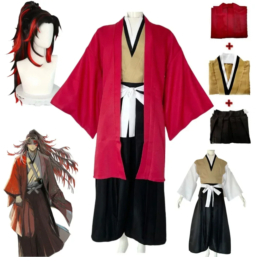 Anime Cosplay Kimono - Wig Kostum Cosplay Anime Halloween Tsugikuni