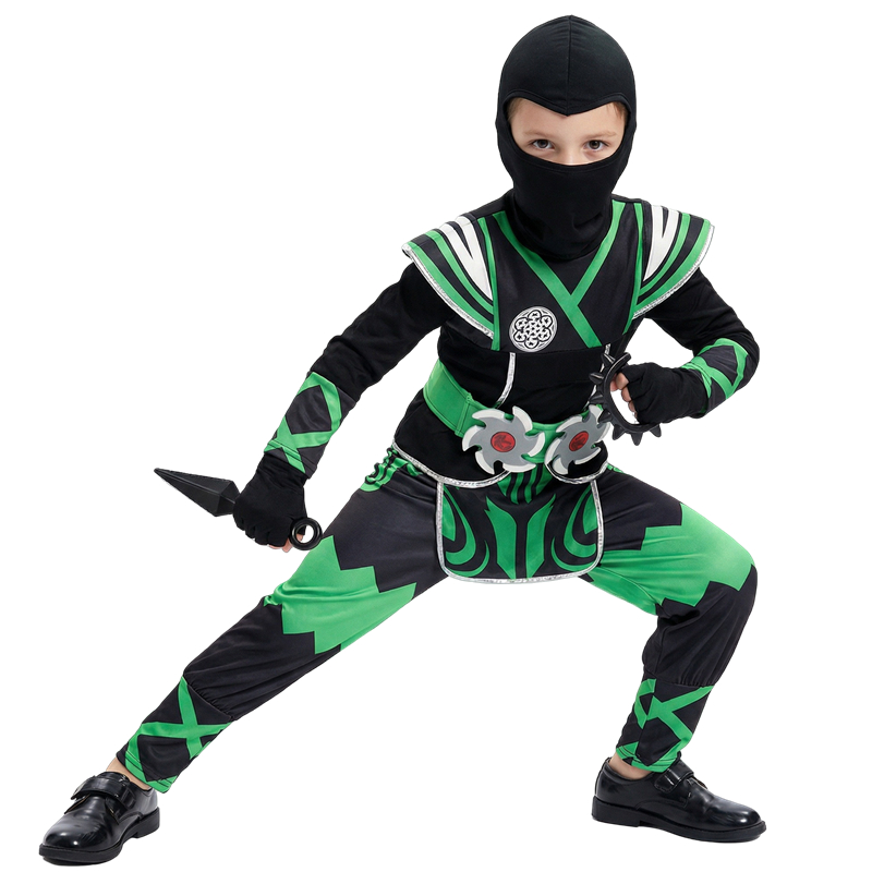 Anime Cosplay Kid - Set Kostum Ninja Jepang untuk Anak-anak