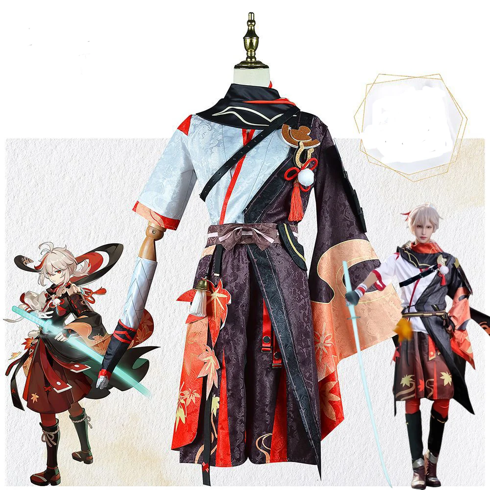 Anime Cosplay Kimono - Kostum Cosplay Game Genshin Impact Kaedehara
