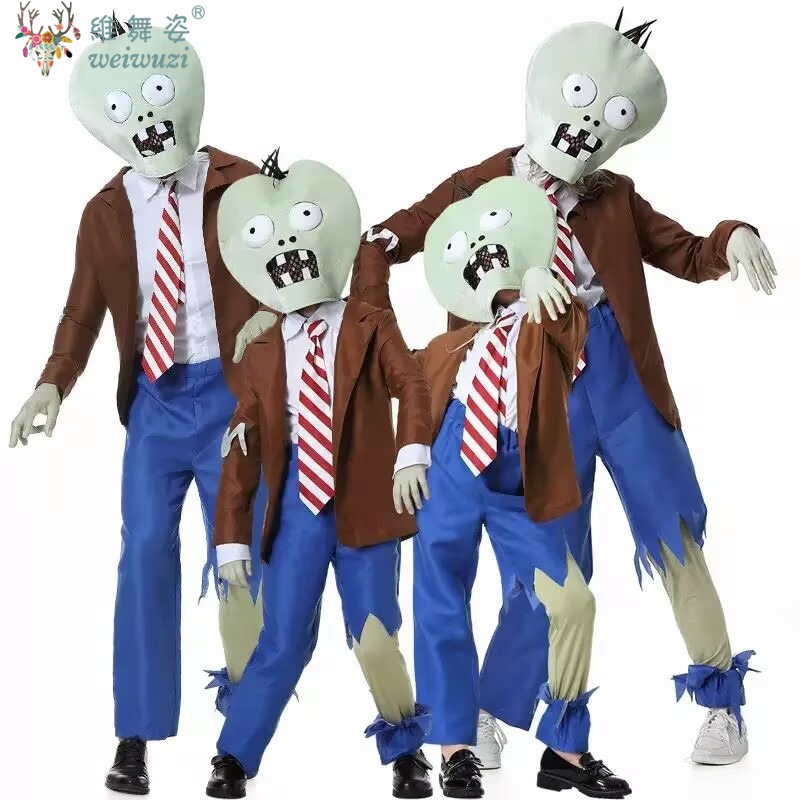 Anime Cosplay Outfit Ideas - Pakaian Halloween Peran KeluargaPakaian Zombie Tanaman