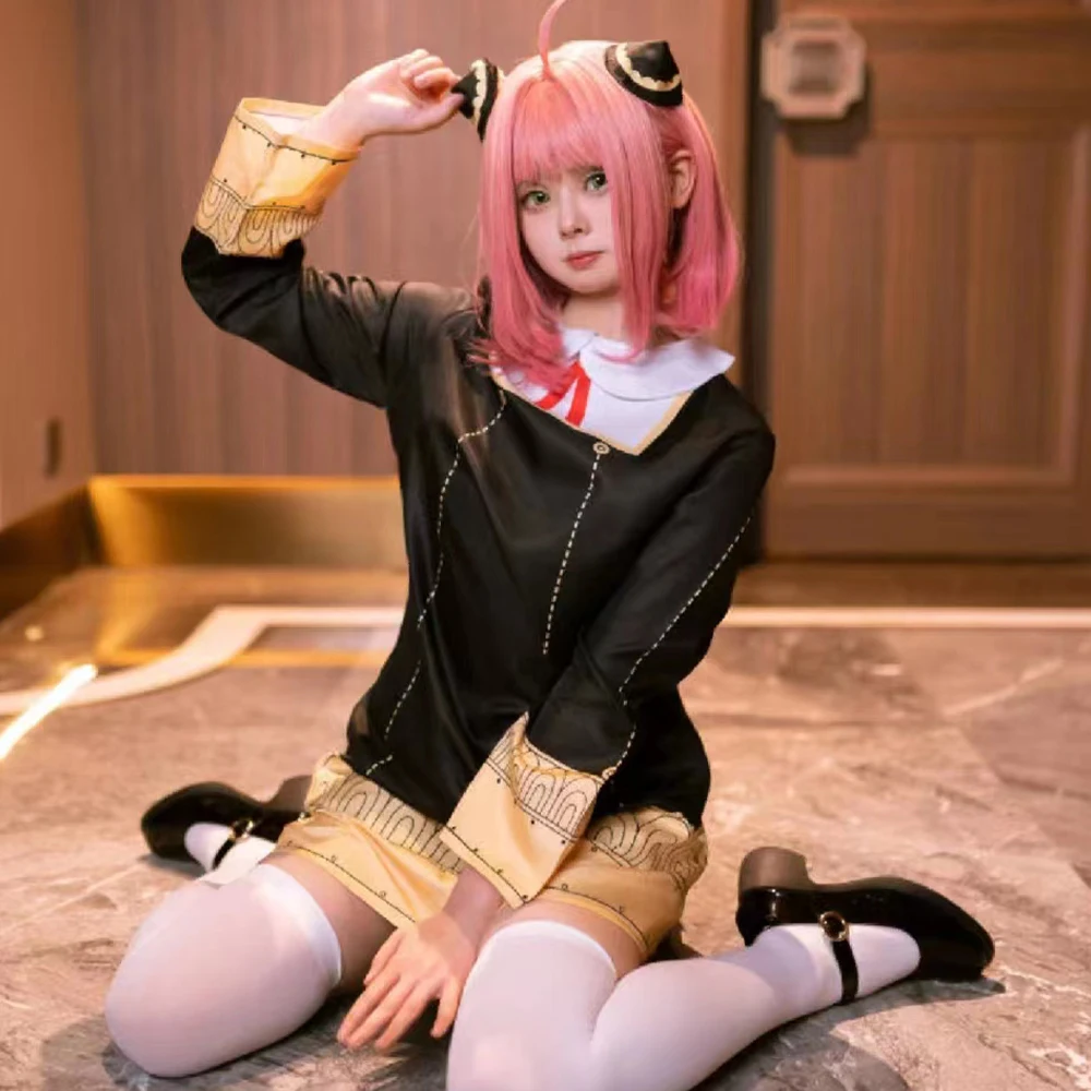 Anime Cosplay Anya - Kostum Cosplay Anime SPY keluarga gaun