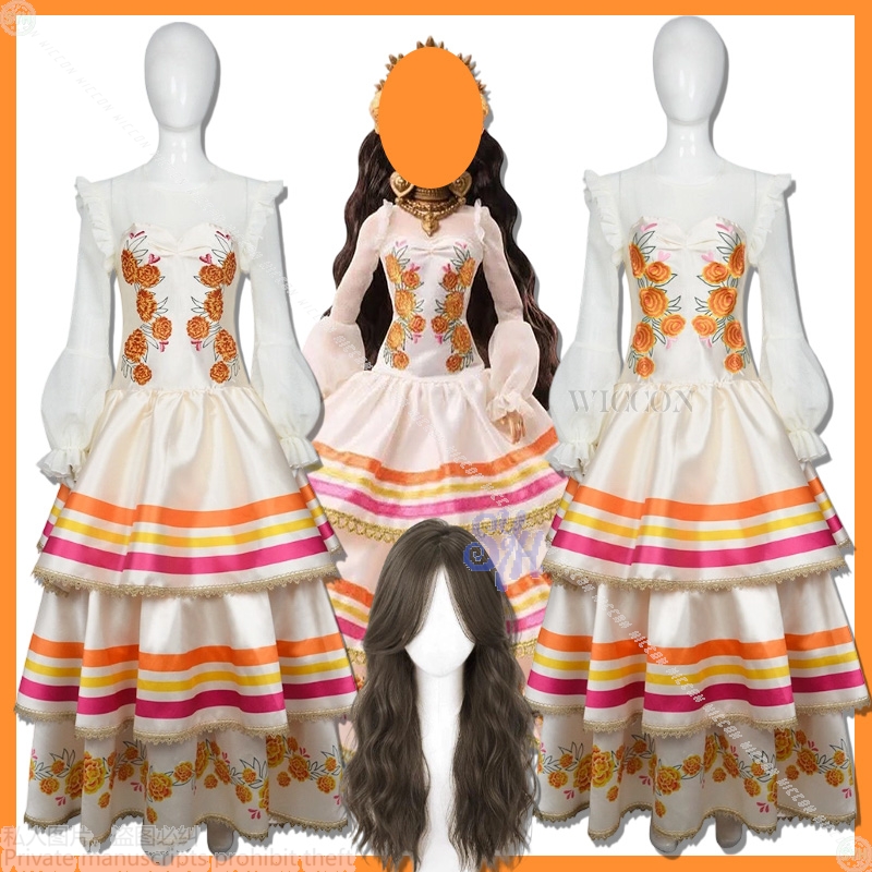 Anime Cosplay Event 2025 - Gaun Kue Panjang Motif Bunga Marigold