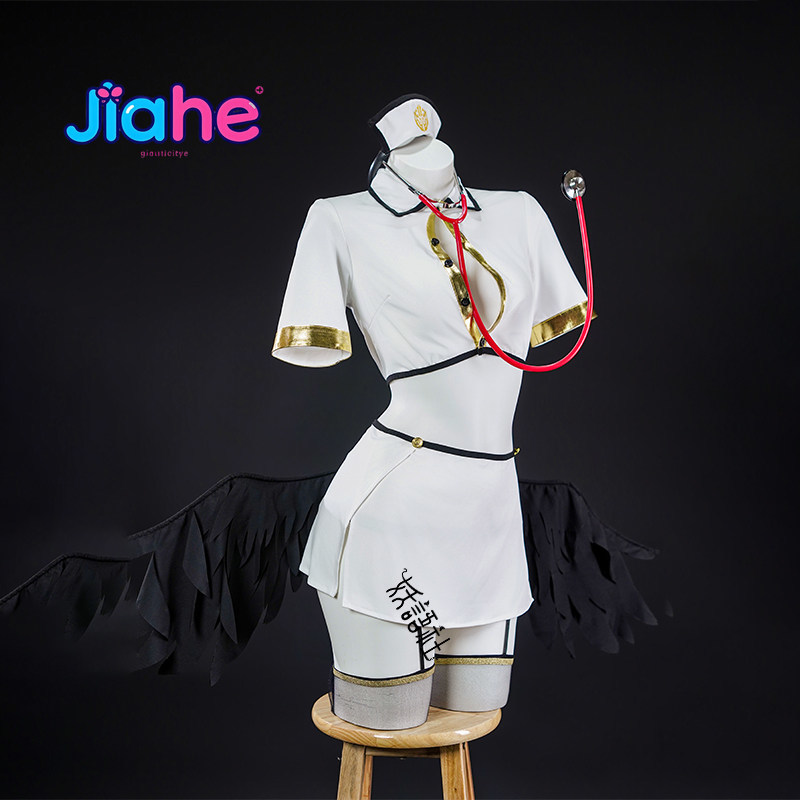 Anime Cosplay Albedo - Kostum Cosplay Anime Overlord Albedo Rok
