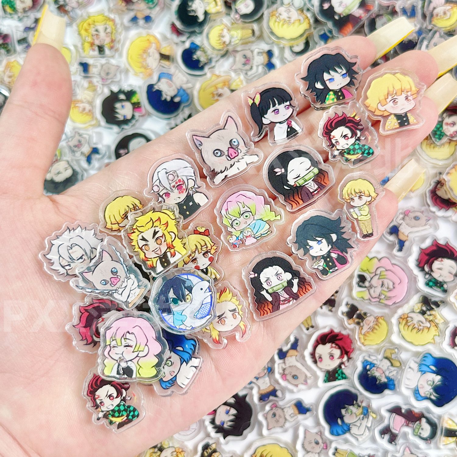 50/100Pcs Lembaran Akrilik Min - Anime Cosplay Demon Slayer ulasan dan harga