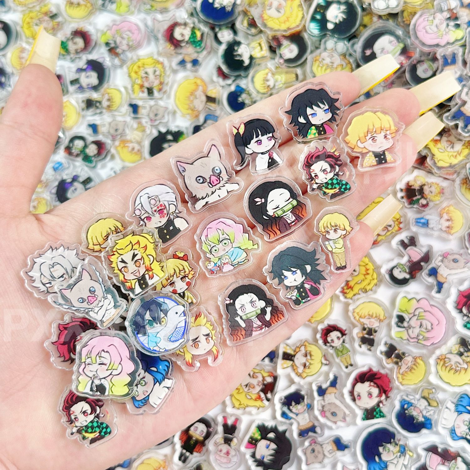 50/100Pcs Lembaran Akrilik Min - Anime Cosplay Demon Slayer ulasan dan harga