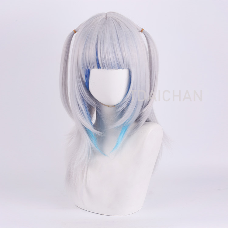 Wig Cosplay Gawr Gura 2025, Ra - Anime Cosplay Event 2025 ulasan dan harga