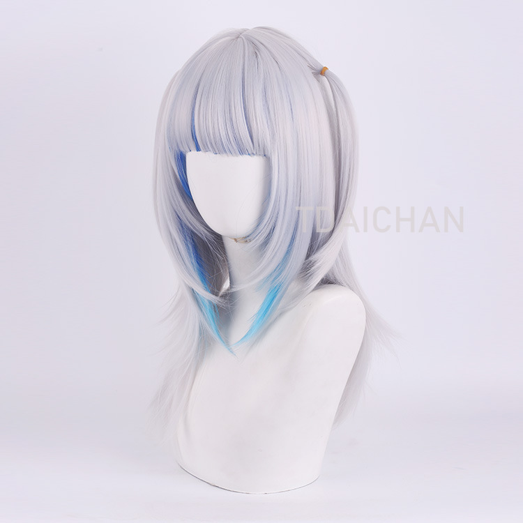 Wig Cosplay Gawr Gura 2025, Ra - Anime Cosplay Event 2025 ulasan dan harga