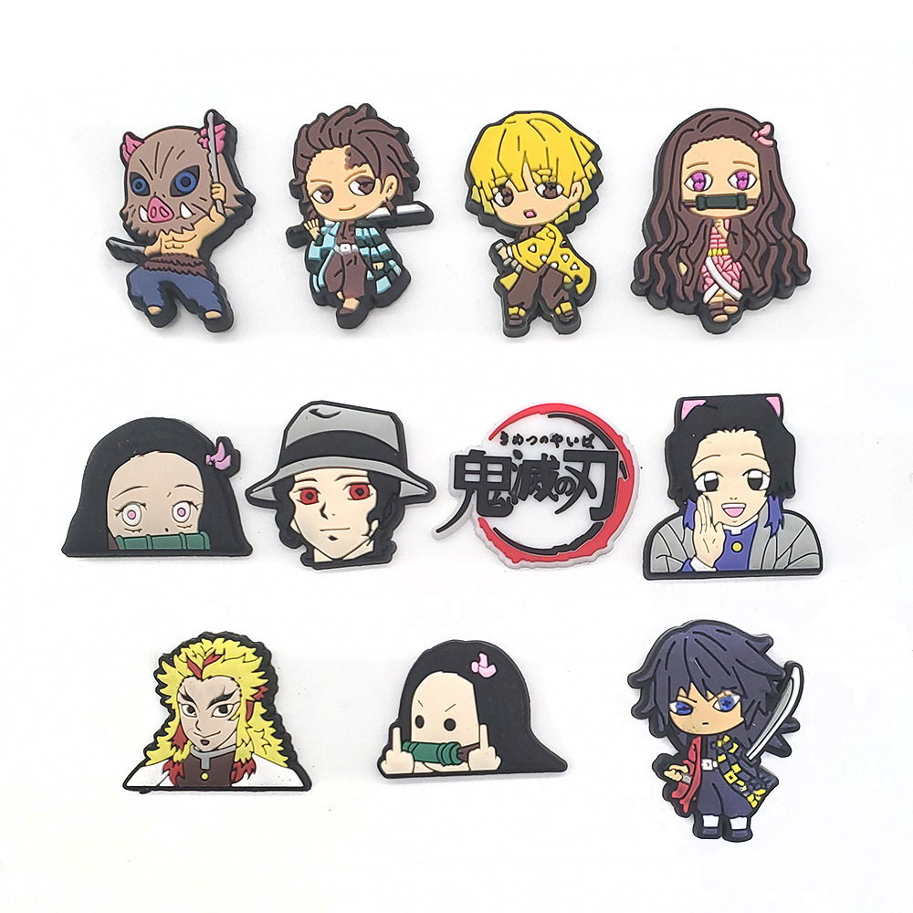 11 Buah Set Figur Anime Kartun - Anime Cosplay Demon Slayer ulasan dan harga