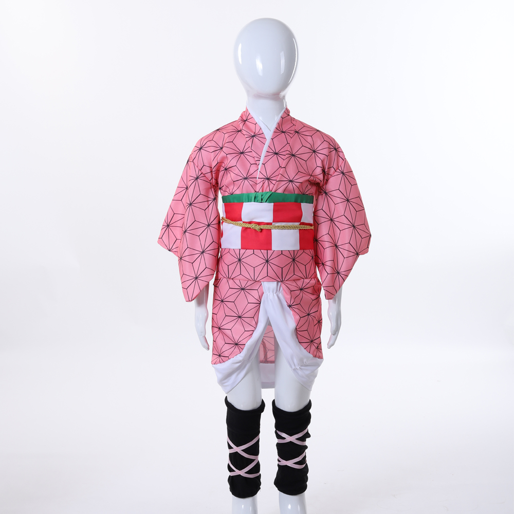 Set Cosplay Nezuko Kamado Leng - Anime Cosplay Demon Slayer ulasan dan harga