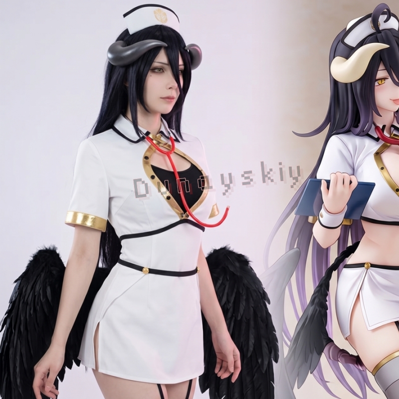 OVERLORD Albedo Kostum Cosplay - Anime Cosplay Albedo ulasan dan harga