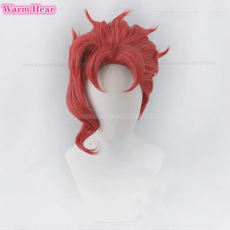 Noriaki Kakyoin Wig Anime Cosp - Anime Cosplay Red Hair ulasan dan harga