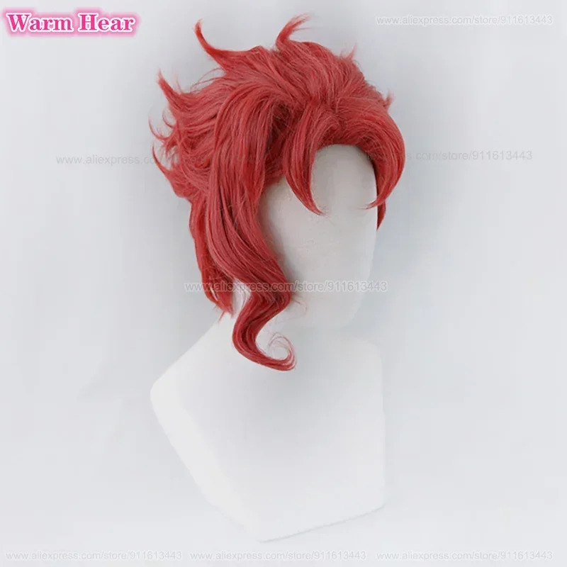 Noriaki Kakyoin Wig Anime Cosp - Anime Cosplay Red Hair ulasan dan harga