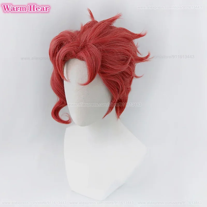 Noriaki Kakyoin Wig Anime Cosp - Anime Cosplay Red Hair ulasan dan harga