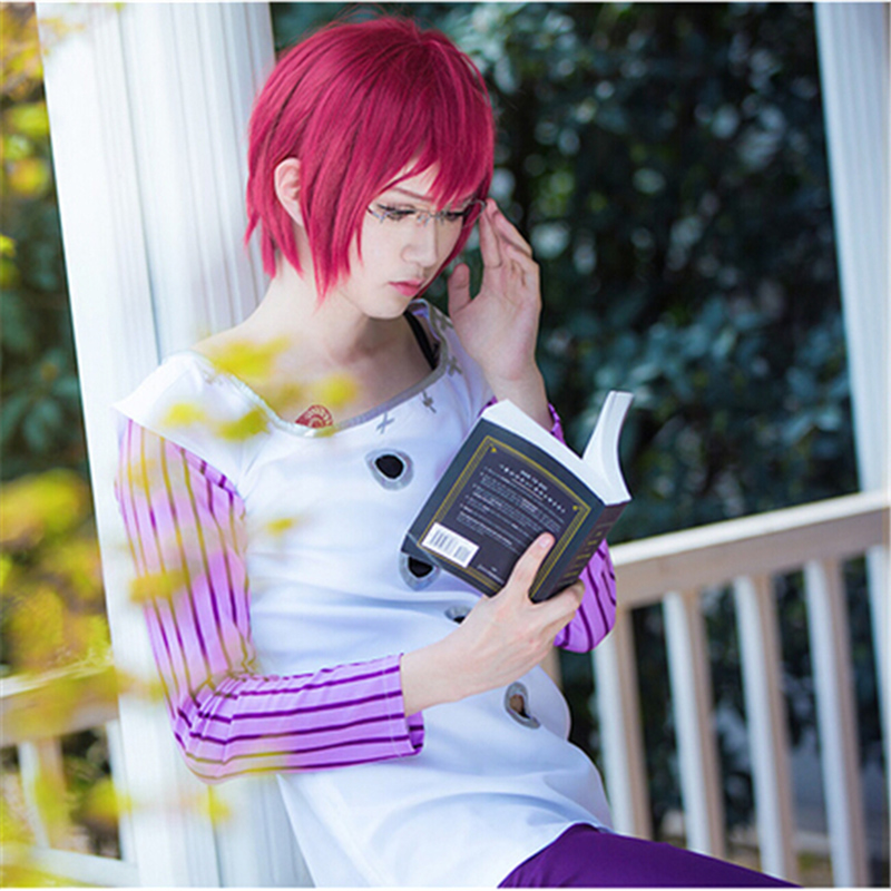 Wig Cosplay Anime Goat's Sin O - Anime Cosplay Red Hair ulasan dan harga