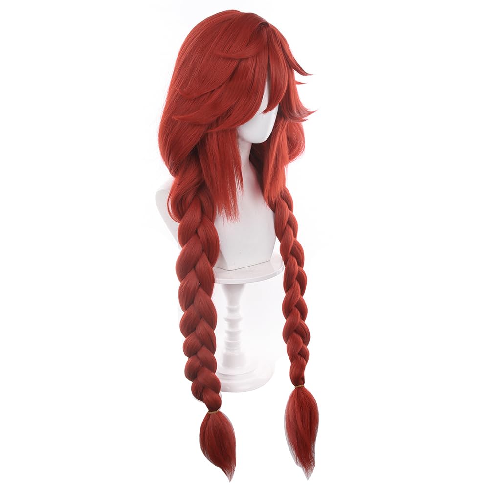 Wig Cosplay Anime Gachiakuta E - Anime Cosplay Red Hair ulasan dan harga