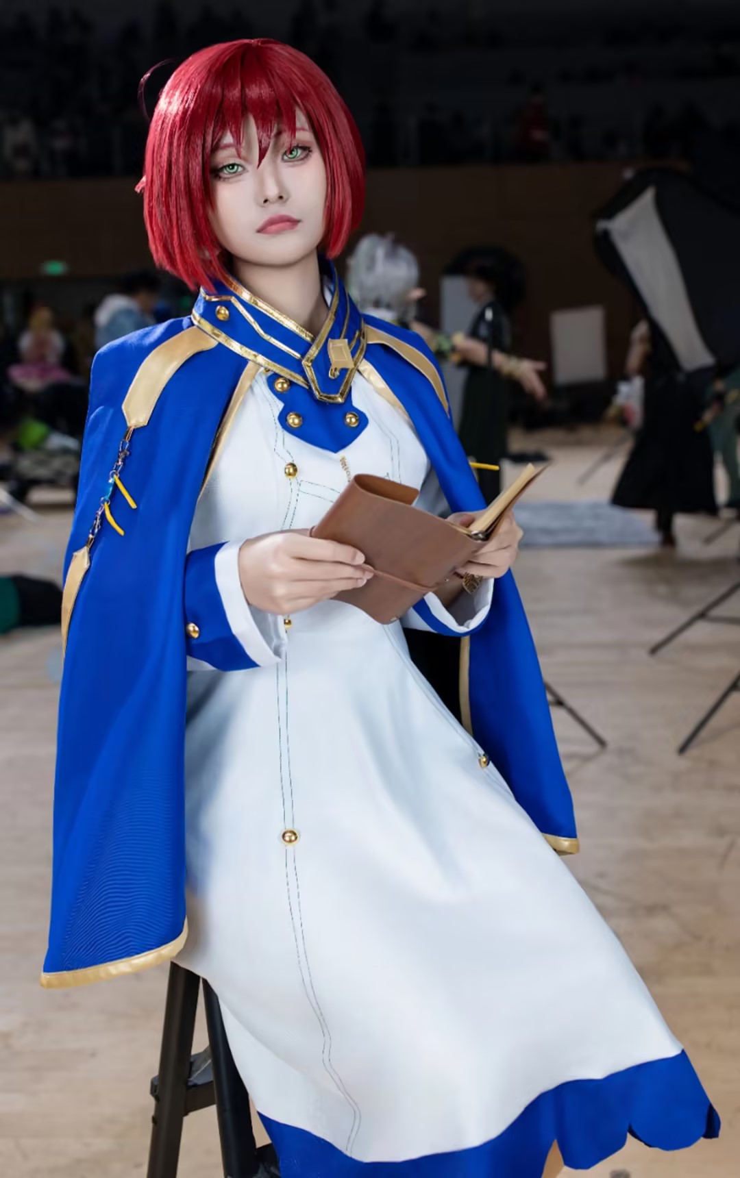 Kostum Cosplay Shirayuki Anime - Anime Cosplay Red Hair ulasan dan harga