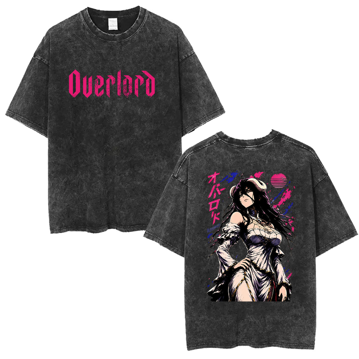 Kaos Grafis Anime Overlord Alb - Anime Cosplay Albedo ulasan dan harga