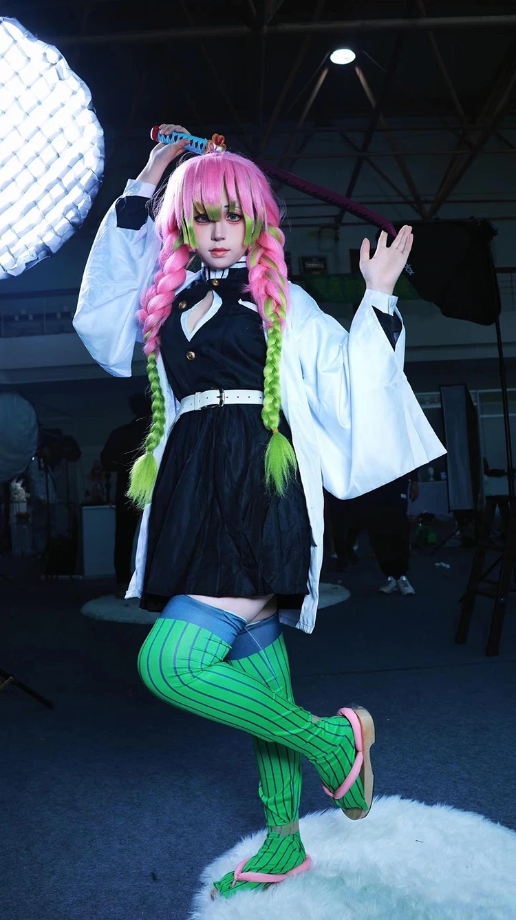 Kostum Cosplay Anime Kanroji M - Anime Cosplay Demon Slayer ulasan dan harga