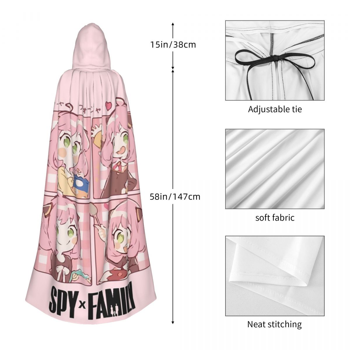 Spy X Family Anya Forger Jubah - Anime Cosplay Anya ulasan dan harga