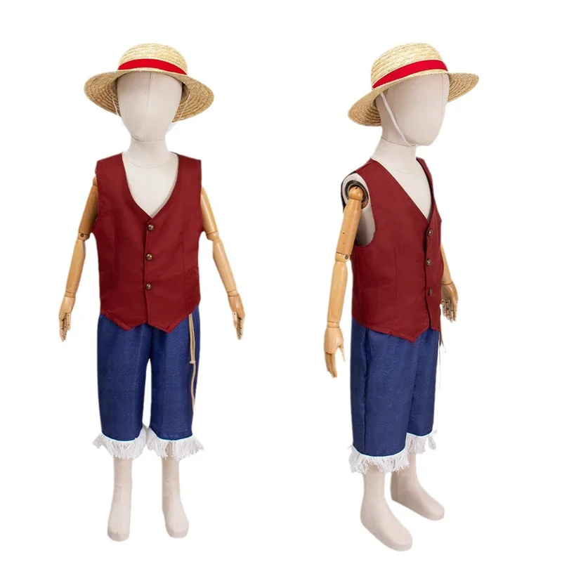 ▶ ❤ Kostum Cosplay Film Luffy  - Anime Cosplay Kid ulasan dan harga
