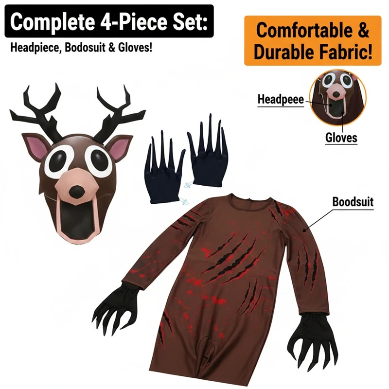 Kostum Rusa Menyeramkan untuk  - Anime Cosplay Outfit Ideas ulasan dan harga