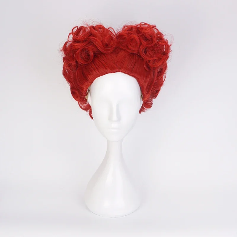 Wig Cosplay Alice Red Queen Ra - Anime Cosplay Red Hair ulasan dan harga