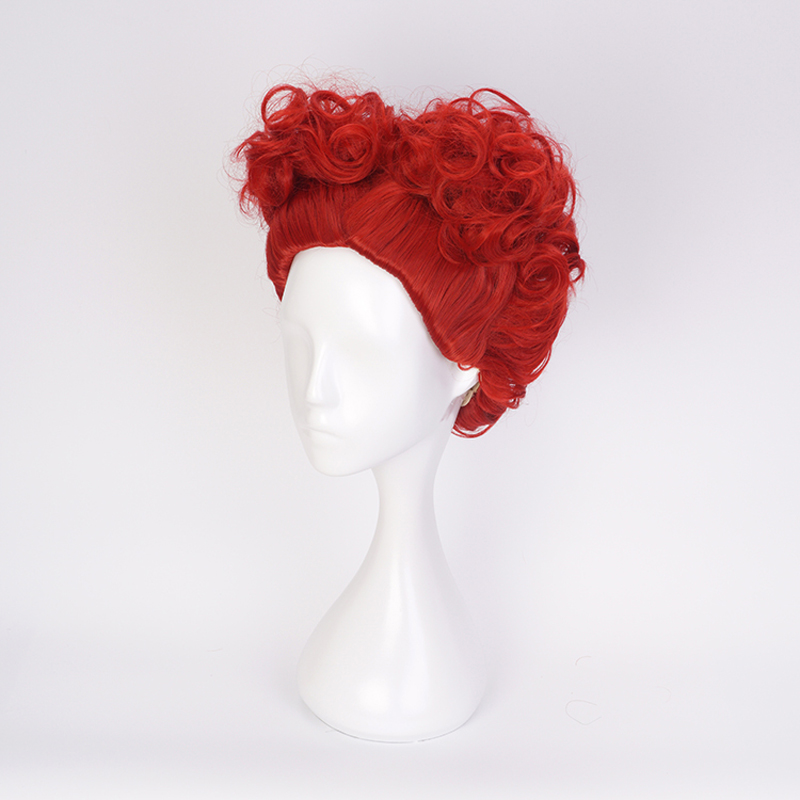 Wig Cosplay Alice Red Queen Ra - Anime Cosplay Red Hair ulasan dan harga