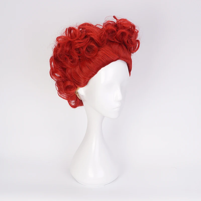 Wig Cosplay Alice Red Queen Ra - Anime Cosplay Red Hair ulasan dan harga