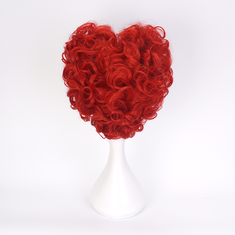 Wig Cosplay Alice Red Queen Ra - Anime Cosplay Red Hair ulasan dan harga