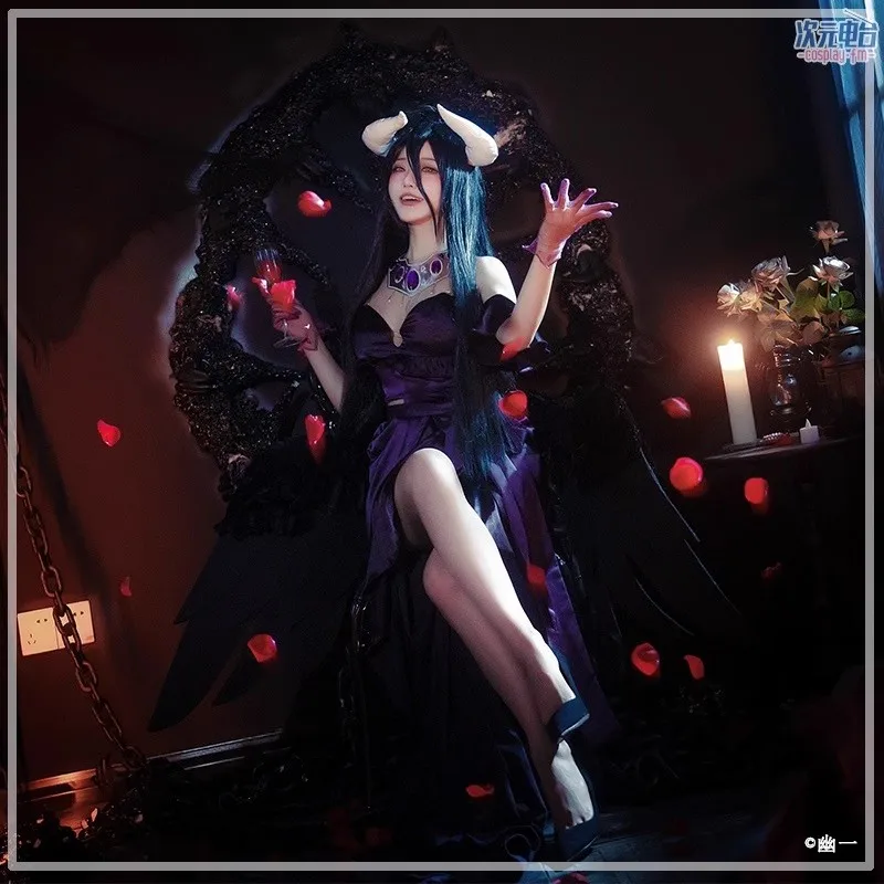 Kostum Cosplay Albedo Overlord - Anime Cosplay Albedo ulasan dan harga