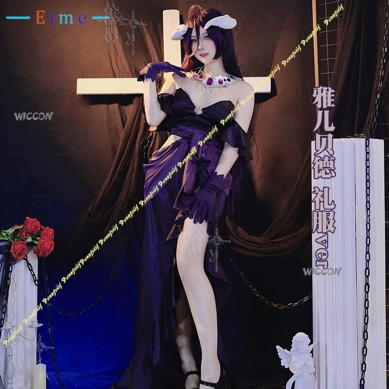 Kostum Cosplay Albedo Anime Ov - Anime Cosplay Albedo ulasan dan harga