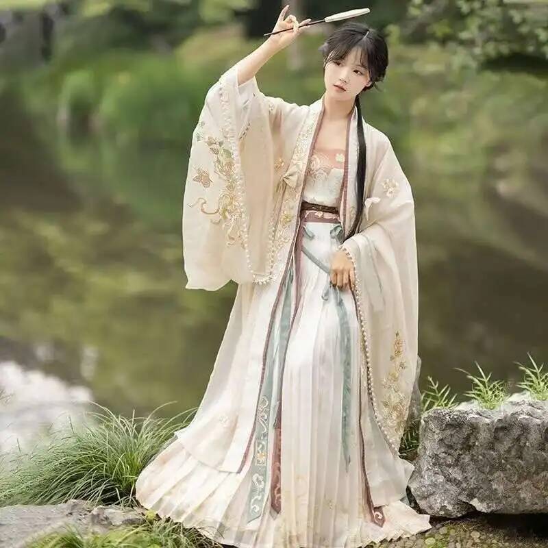Gaun Hanfu Wanita Tionghoa Kun - Anime Cosplay Youtube ulasan dan harga