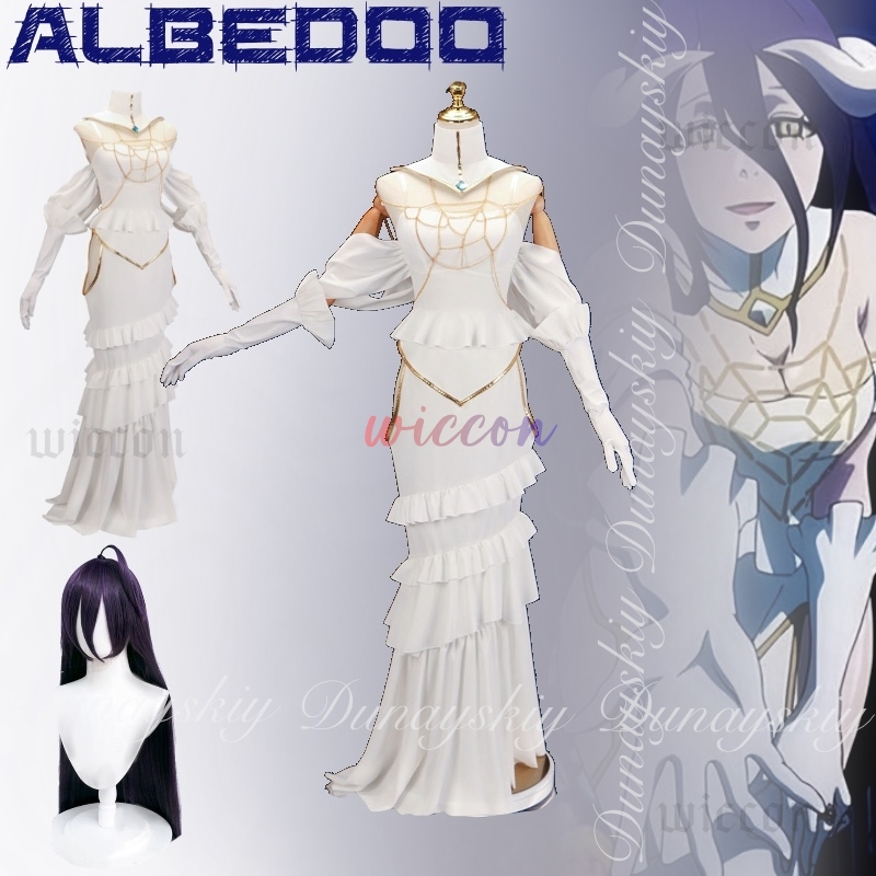Overlord Albedo Cosplay Gaun P - Anime Cosplay Albedo ulasan dan harga