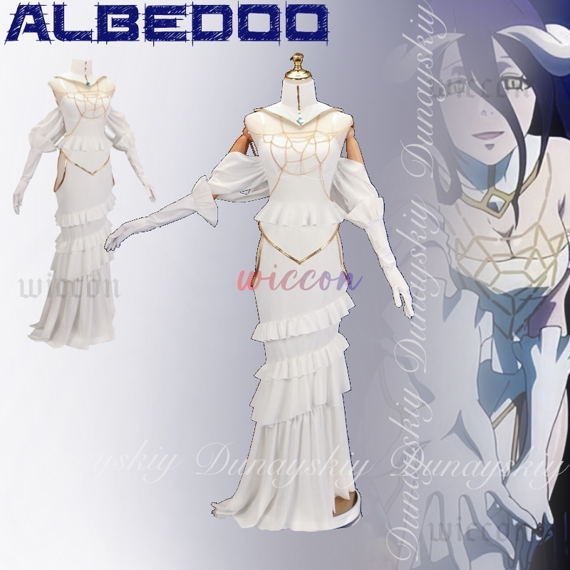 Overlord Albedo Cosplay Gaun P - Anime Cosplay Albedo ulasan dan harga