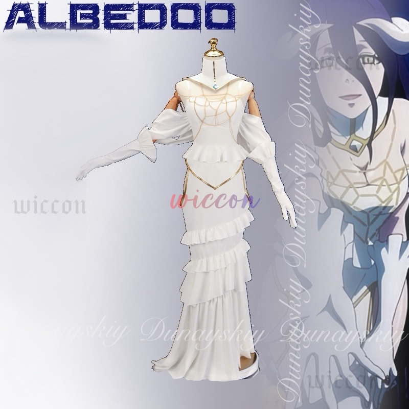 Overlord Albedo Cosplay Gaun P - Anime Cosplay Albedo ulasan dan harga