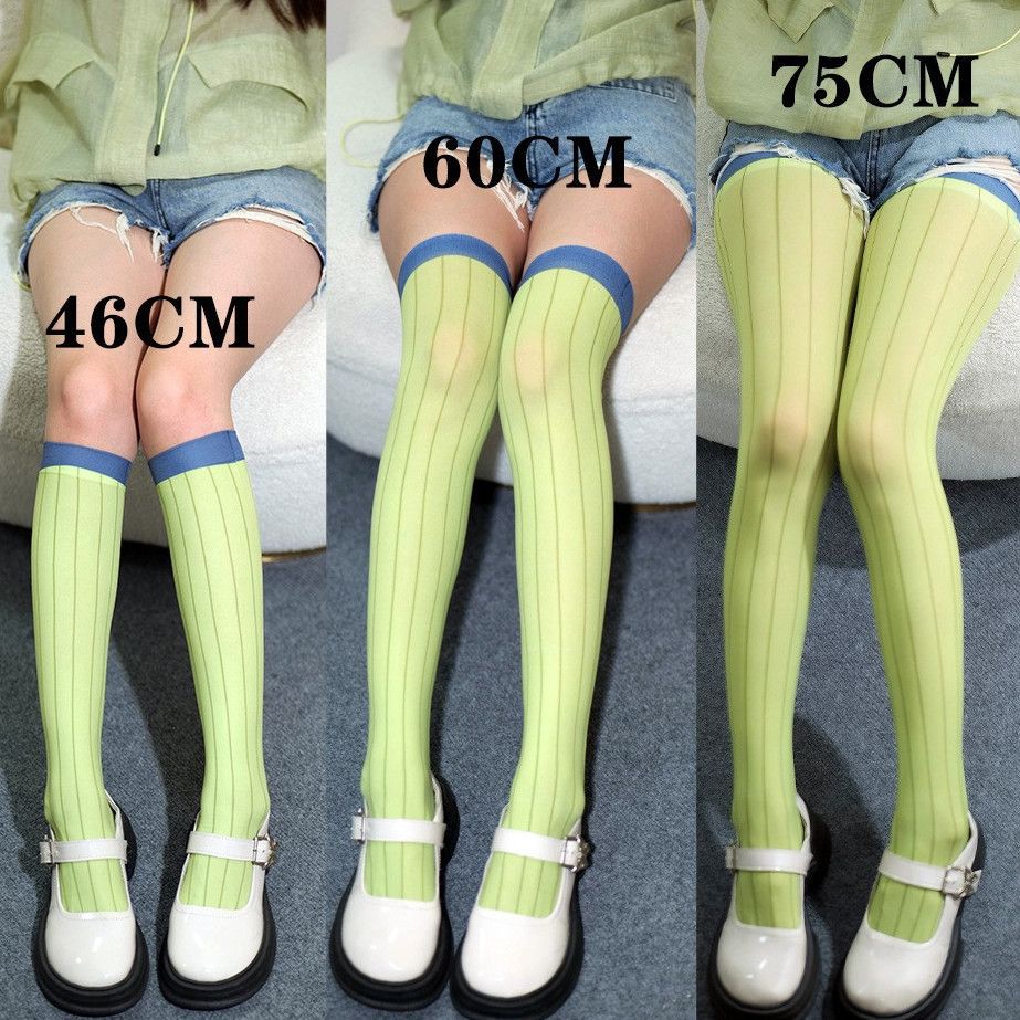 Kaus Kaki Di Atas Lutut Cospla - Anime Cosplay Demon Slayer ulasan dan harga