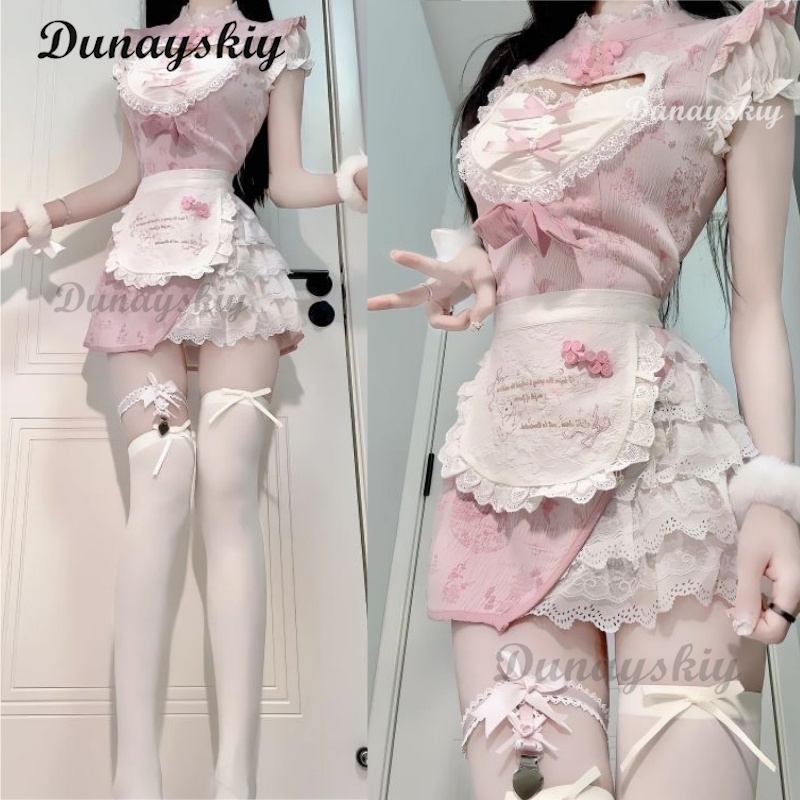 Gaun Cheongsam Modern Warna Pi - Anime Cosplay Event 2025 ulasan dan harga