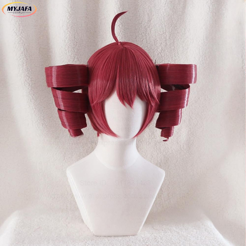 Wig Cosplay Anime Kasane Teto, - Anime Cosplay Red Hair ulasan dan harga