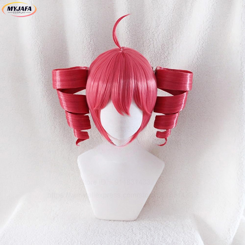 Wig Cosplay Anime Kasane Teto, - Anime Cosplay Red Hair ulasan dan harga