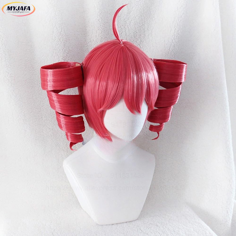 Wig Cosplay Anime Kasane Teto, - Anime Cosplay Red Hair ulasan dan harga