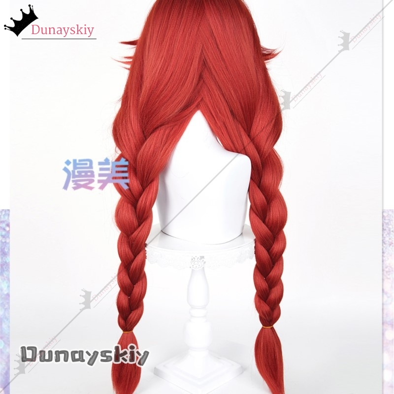 YiNuo@GACHIAKUTA Riyo Wig Cosp - Anime Cosplay Red Hair ulasan dan harga