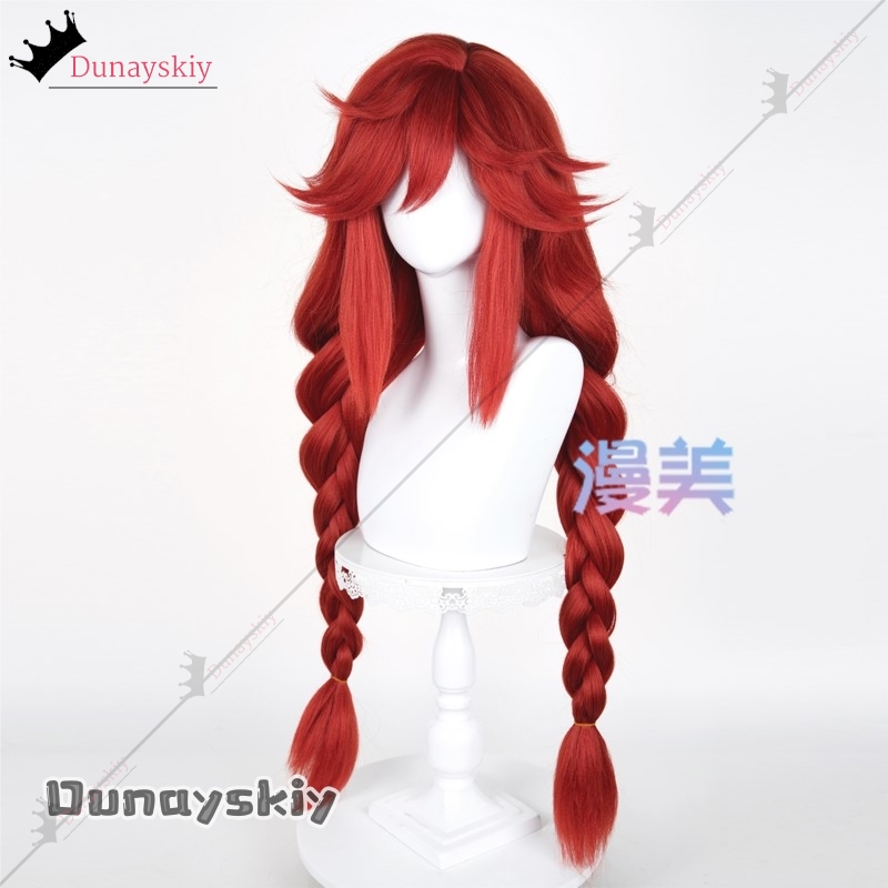 YiNuo@GACHIAKUTA Riyo Wig Cosp - Anime Cosplay Red Hair ulasan dan harga