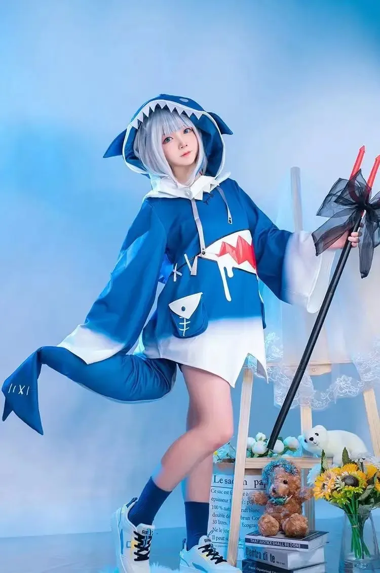 Kostum Cosplay Hololive ENG Ga - Anime Cosplay Youtube ulasan dan harga