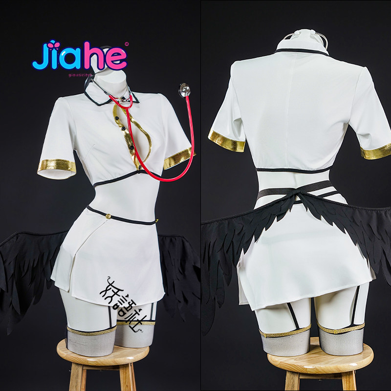 Kostum Cosplay Anime Overlord  - Anime Cosplay Albedo ulasan dan harga