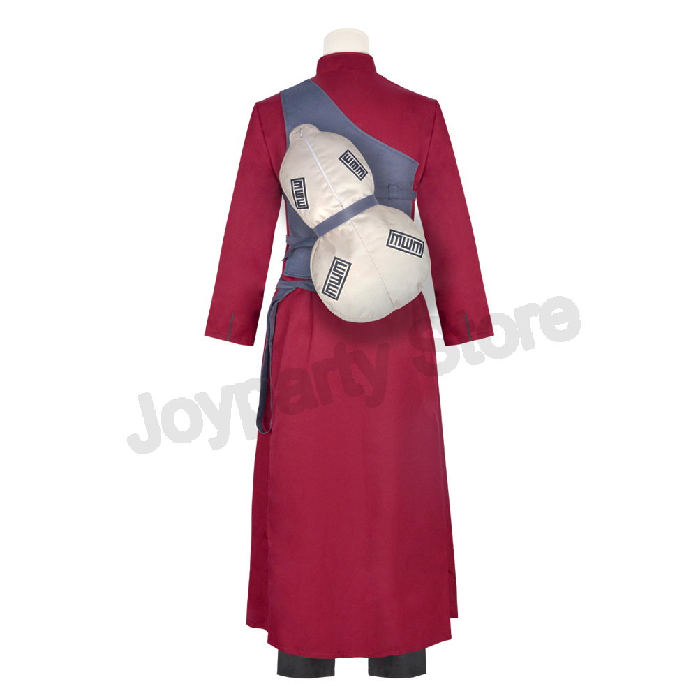 Gaara Cosplay Kostum Pasir Lim - Anime Cosplay Red Hair ulasan dan harga