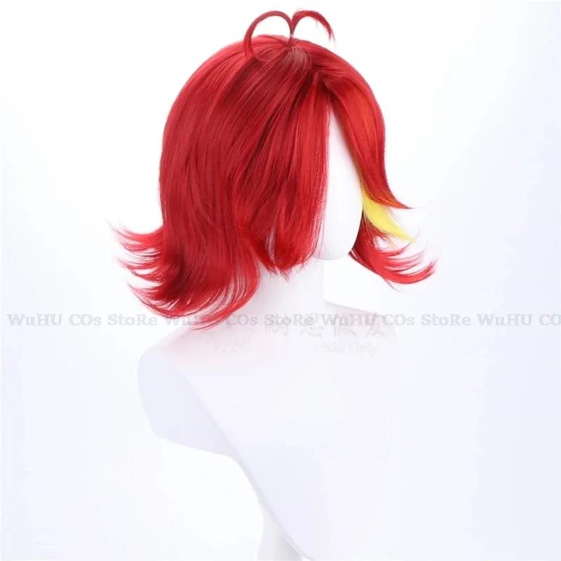 Wig Cosplay Anime Hotel Hasbin - Anime Cosplay Red Hair ulasan dan harga